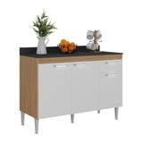 Balcão Cozinha 120cm Gabinete Pia Paris Multimóveis