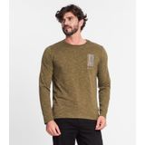Camiseta Manga Longa Em Meia Malha Diametro Verde P