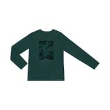 Camiseta Masculina Manga Longa Diametro Verde P