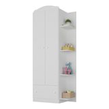 Guarda-roupas Infantil Flex 2 Portas 1 Gaveta Jujuba Multimóveis Bb2660 Branco/colorido