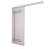 Porta De Correr Branco Prime Frisada F05 210x100
