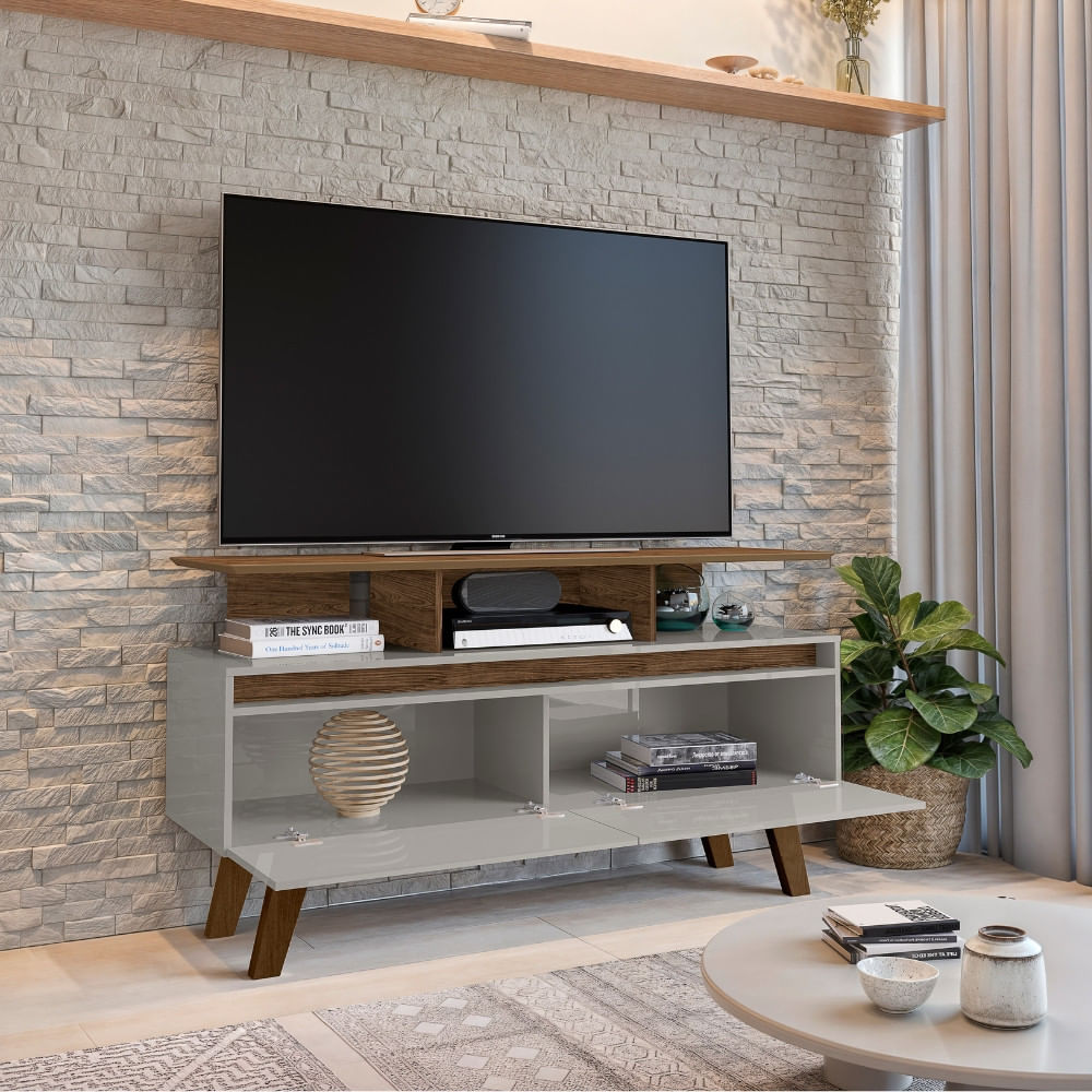 Rack Para Tv Até 50 Polegadas 2 Portas Rubi 1.2 Bechara