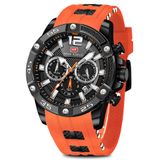 Relógio Aimes, Cronógrafo Esportivo Masculino, Analógico, Quartzo, Laranja