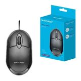 Mouse Usb Multilaser Com Fio 1200dpi 3 Botões