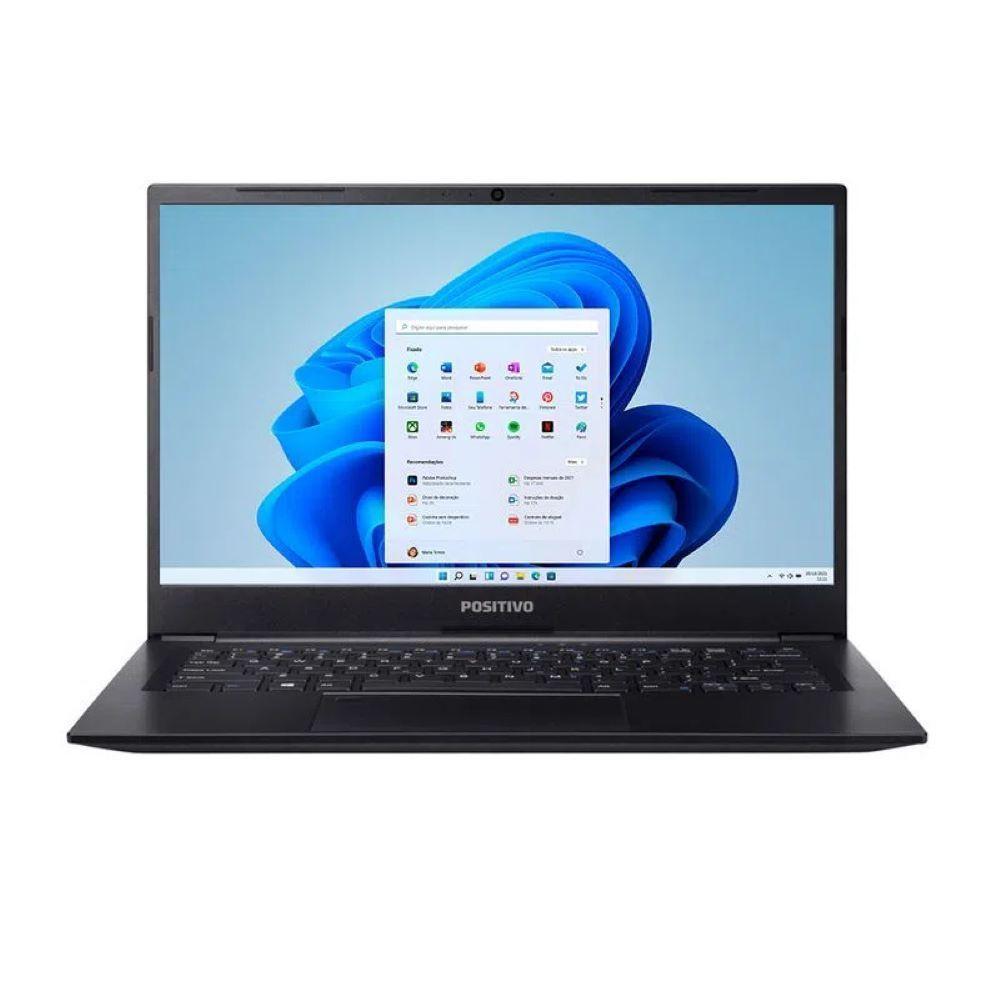 Notebook Positivo Master N4340 Intel Core I5-10210u Windows 11 Home 8gb Ram 256gb Ssd 14\&quot; Full Hd - Preto