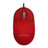 Mouse Classic Box Modelo: Multilaser Mo303 - Vermelho - Básico