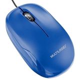 Mouse Óptico Multilaser 1200dpi Usb Mo293 - Azul