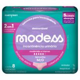Calcinha Descartável Modess Para Incontinência 8un