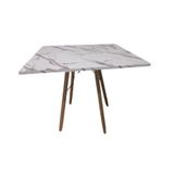 Mesa De Jantar Quadrada Eames Eiffel 90 Cm Estilo Granito