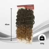 Cabelo Organico Crochet Zlp 320gr 45cm
