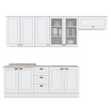 Cozinha Modulada Americana 6 Peças Branco Hp - Henn