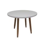 Mesa Infantil Redonda 60 Cm Eiffel Eames Kids Branca