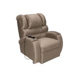 Cadeira Poltrona Reclinável Imperial Motorizada Para Amamentação Suede Com Lift E Massageador Chocolate