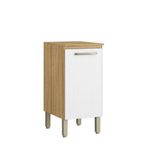 Balcão De Cozinha 1 Porta 0,40 Cm Com Tampo Ametista Kits Parana Freijó Supremo
