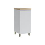 Balcão De Cozinha Modulado Rainha 1 Porta C/tampo 40cm Branca/nature - Nesher