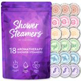 Vaporizadores De Banho Cleverfy Aromatherapy, Pacote Com 18 Óleos Essenciais