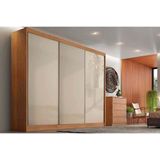 Guarda Roupa Casal 3 Portas De Correr E 6 Gavetas Natus-duna Cumaru-fendi