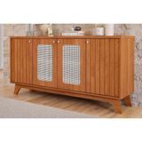 Buffet De Sala Jantar Isa C/ Tela 4 Portas Cinamomo - Cimol