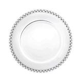 Prato De Sobremesa 20cm Coração Cristal Transparente Lyor