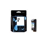 Cartucho De Tinta Original Hp 45 Preto 51645a 51645al 42ml