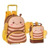 Mochila De Carrinho Com Lancheira Térmica Escolar Feminina