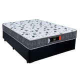 Cama Box Casal + Colchão Ortopédico Resistente Pró D28 Prime Colchões 138x188x60 Preto