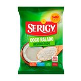 Coco Ralado Serigy Puro 100g - Embalagem Com 24 Unidades