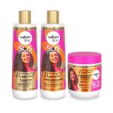 Kit Shampoo + Condicionador + Creme Ultra Gloss Salon Line