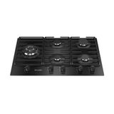 Fogão Cooktop 5 Bocas Tripla Chama Mcg5bm Grade Dupla Mesa De Vidro Mueller Preto