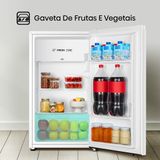 Frigobar Hisense 90 Litros Porta Reversível Branco 1 Porta RR121NW3A 127V
