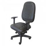 Cadeira Gamer Spider Braço Regulável Modelo Presidente Ecoflex Costura Verde
