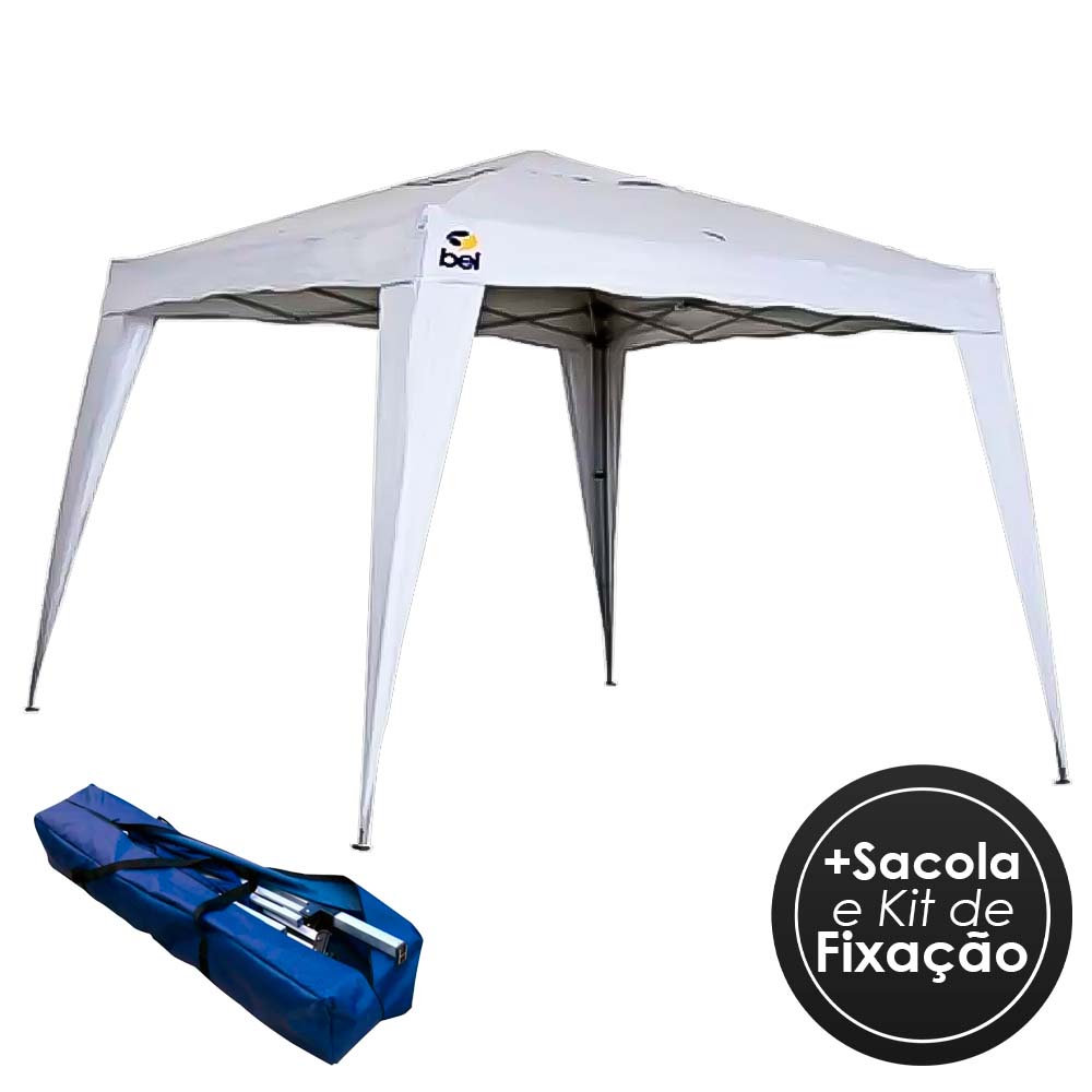 Tenda Gazebo Em Poliester 3,00x3,00m Belfix 331100