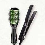 Escova Secadora Taiff Easy Oval 1200w + Chapinha | Prancha Taiff Clássica Cerâmica 180°c