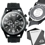 Relogio Masculino Qualidade Premium Aço Inox Pulseira Ajustável Preto Casual Ajustavel Analogico