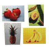 Combo 4 Quebra-cabeças Divertidos Frutas Cognitivo Educativo