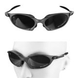 Oculos Sol Masculino Uv Cinza Proteção Metal Lupa + Case Casual Black Iridium Qualidade Premium