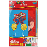 Kit Festa Super Mario Decoração De Aniversário Com 62 Peças