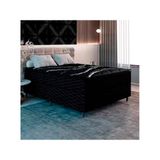 Cama Box De Casal New Itália Black Pillow Top D26 Umaflex