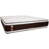 Colchão King Size Castor Sellect P Duplo Com Molejo Tecnopedic, Almofada Euro E Revestimento Em Malha 34x193x203cm
