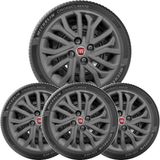 4x Calota Fiat Palio Siena Novo Uno Aro 14 Grafite 295cb