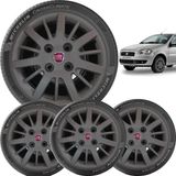 4xcalota Fiat Siena E Palio 2009 A 2010 Aro 13 074cb Grafite