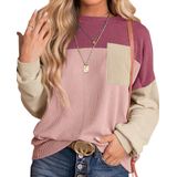 Moletom Uhiger, Blusa Casual De Negócios Feminina, Rosa, Tamanho Gg