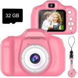 Câmera Selfie Infantil Dylanto Upgrade Hd 1080p Video 32gb Rosa