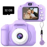 Câmera Selfie Infantil Dylanto Upgrade Hd 1080p Video 32gb Roxa