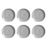 Conjunto De Pratos De Sobremesa Porto Brasil Orgânico Concreto Com 6 Peças
