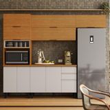 Cozinha Completa Itatiaia Ideale Com 4 Peças 10 Portas E 2 Gavetas 270cm