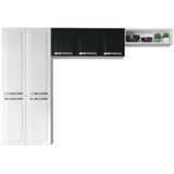 Cozinha Compacta Itatiaia Rose Com 10 Portas, 1 Gaveta E 6 Prateleiras - 245cm De Largura