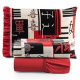 Jogo De Cama Lençol Solteiro Minuano 100% Algodão 3 Peças - Vermelho