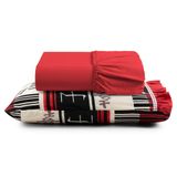 Jogo De Cama Lençol Solteiro Minuano 100% Algodão 2 Peças - Vermelho