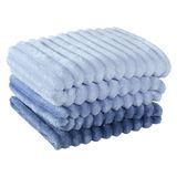 Cobertor Manta Tuffy Ultrasoft Flannel Queen 2,40m X 2,20m Degradê 01 Peça - Sky Azul Marinho